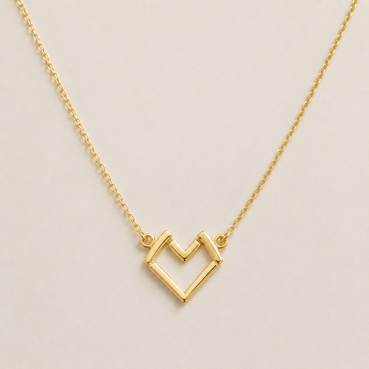 Midnight Til Morning - Heart Pendant Necklace