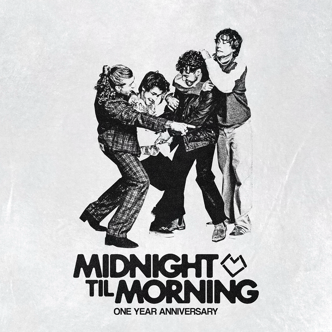 Midnight Til Morning Official "One Year Anniversary" White T Shirt