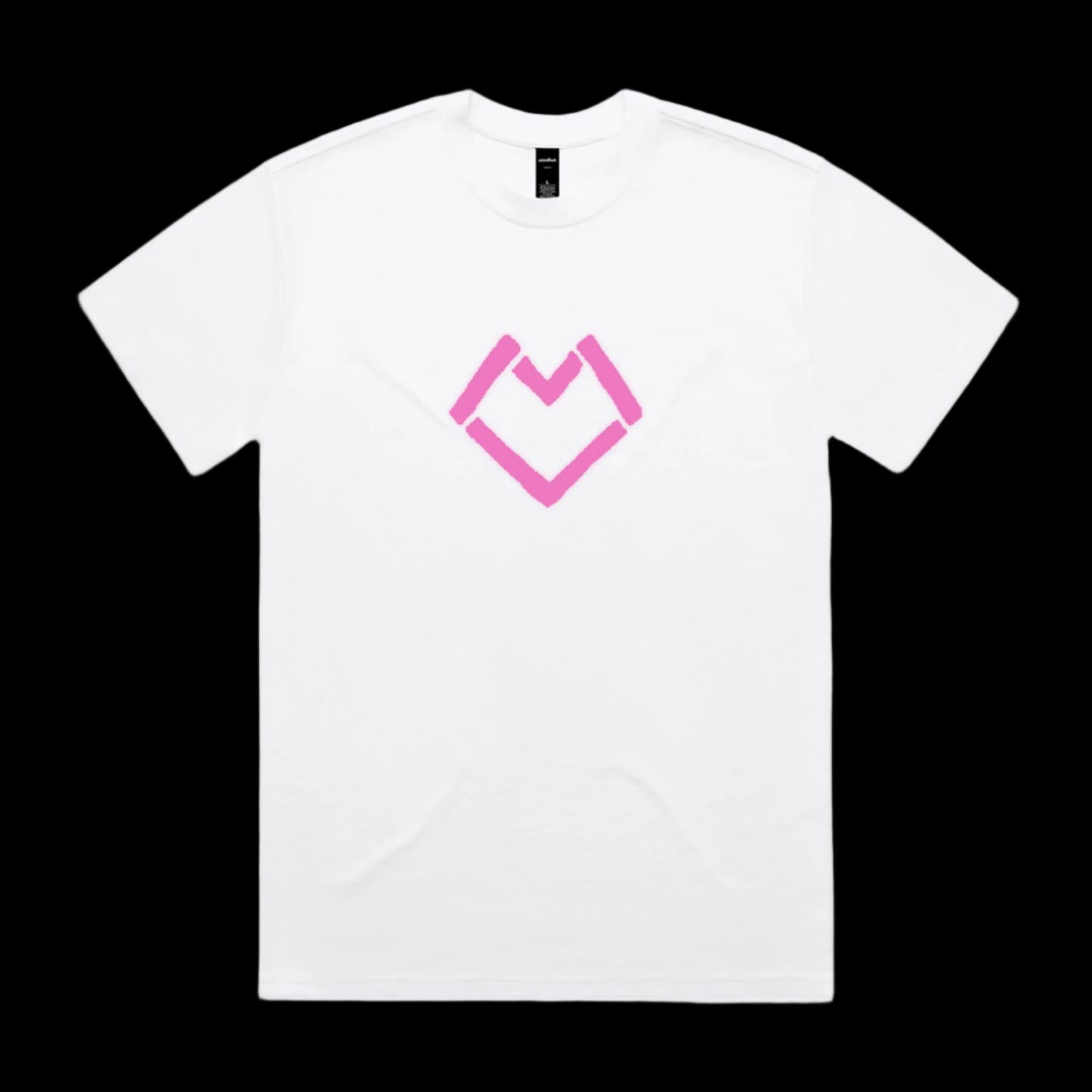 Midnighters Neon Heart White T-Shirt (Discord Exclusive)